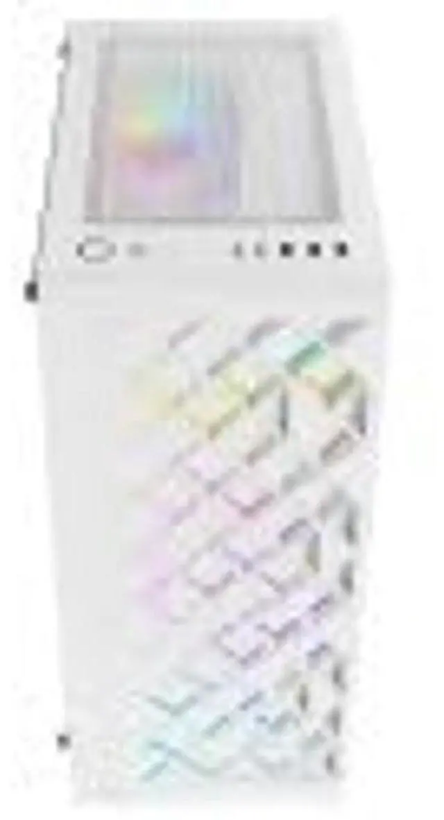 Alt view image 3 of 5 - AZZA CSAZ-280W Spectra White ATX Mid Tower Gaming Case