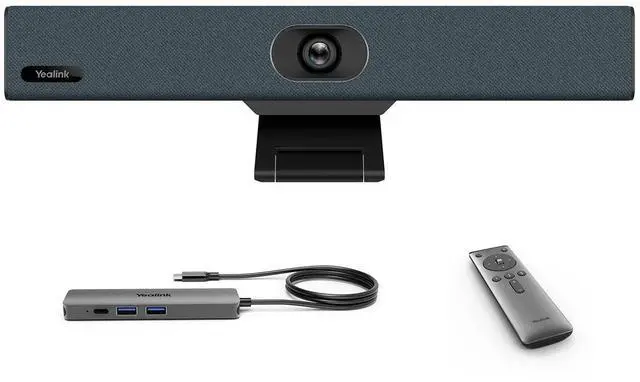 Main image of Yealink UVC34 4K Webcam with BYOD Box, Works Between UVC Camera and PC with Type-C Port, Plug-and-Play Webcam Meeting Kit for Conference Room, Certified by Microsoft Teams & Zoom (USB-A & USB-C)