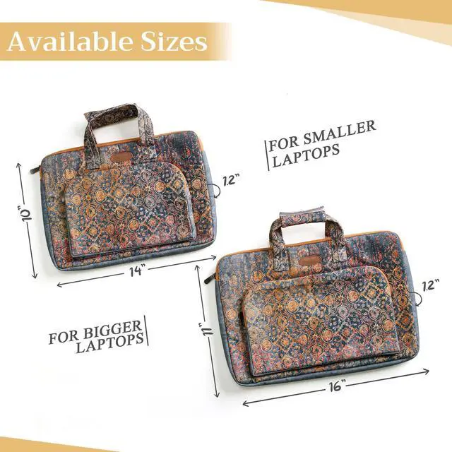 Alt view image 3 of 5 - Maison d'Hermine Laptop Bag with Pocket upto 13.5 inch Stain and water repellent Cotton canvas - Imperfection