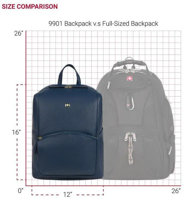 Alt view image 2 of 5 - SwissGear Serenity Luxe Women's Laptop Backpack, Blue, 16 Inches