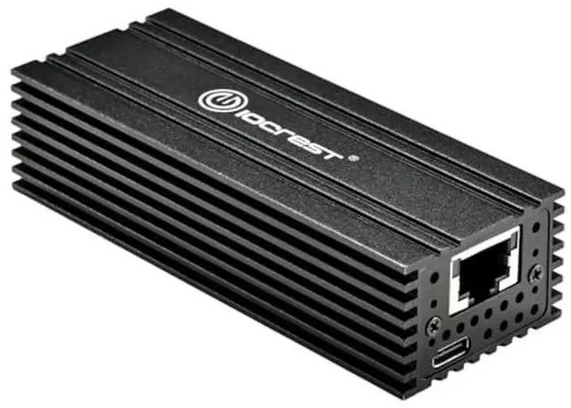 Alt view image 2 of 5 - USB 4.0 Type-C 10G Ethernet Adapter, for High-Speed Network Connections, RJ45 Port Supports 10Gb/s, 5Gb/s, 2.5Gb/s, 1Gb/s and 100Mb/s Base-T