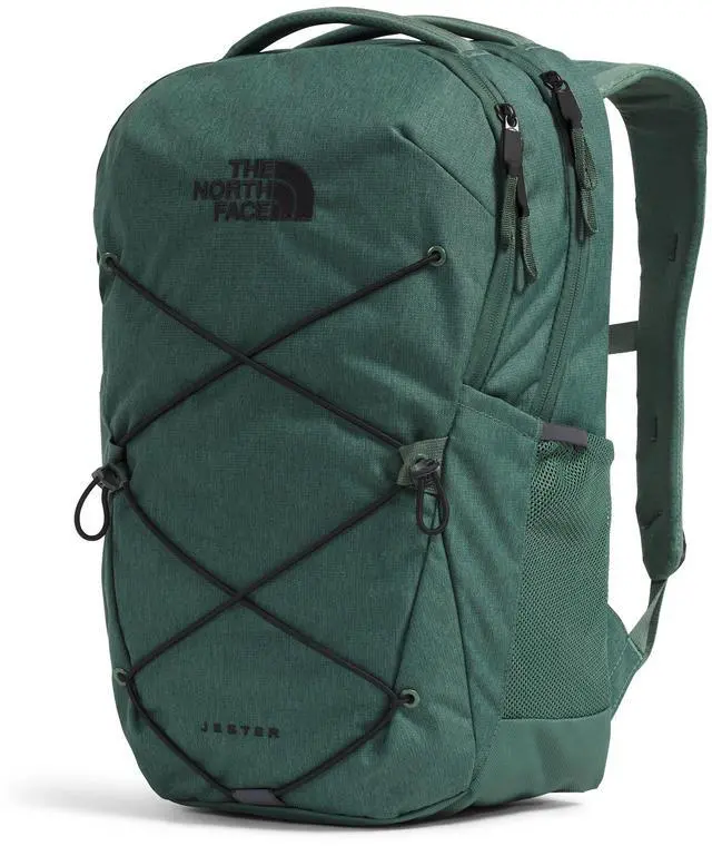 Alt view image 2 of 5 - THE NORTH FACE Jester Everyday Laptop Backpack | Commuter Daypack with Water Repellent Finish, 16" Laptop Sleeve, Huge Main Compartment, Duck Green Dark Heather/TNF Black, One Size