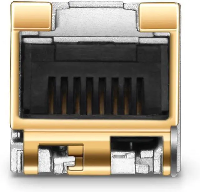 Alt view image 4 of 5 - QSFPTEK 10GBASE-T SFP+ to RJ45 Module, 10Gb Ethernet Copper RJ-45, 10 Gigabit Mini gbic Networking Transceiver Compatible with HPE BladeSystem 813874-B21, up to 30m