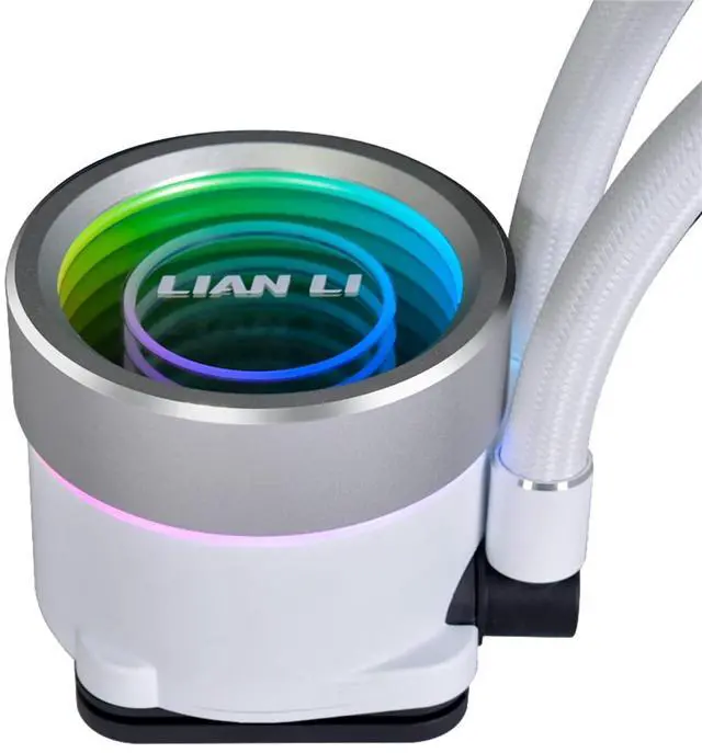 Alt view image 5 of 5 - Lianli Water Cooling Kit Galahad Series II Trinity 360 White 1.1 inch (27 mm) Thick Radiator, Equipped with ARGB Fan, Japanese Authorized Dealer