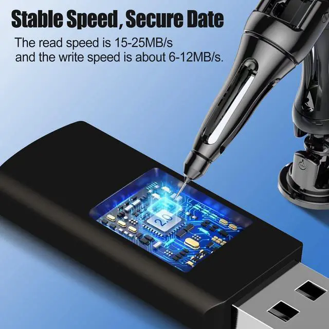 Alt view image 2 of 5 - EASTBULL Flash Drive Bulk 2GB USB 100 Pack with Lanyards USB 2.0 Thumb Drive Bulk Memory Stick Swivel Pen Drive for Storage and Backup 2 GB 100 Pack, Blue