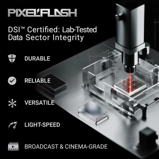 Alt view image 5 of 5 - PixelFlash 1TB CFast 2.0 Card 3700X HyperCore 575MB/s SATA3 VPG180, CFast Card for DSLR Cinematic Video & Photo Cams Lab Tested, Certified Flash Memory 1 TB 2025 Model