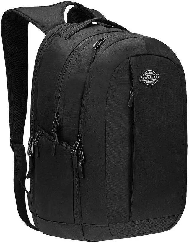 Main image of Dickies Large Laptop Backpack for Men Women, Water Resistant College Computer Bag for School Travel Work, Fits 15.6 Inch Notebook (Black)