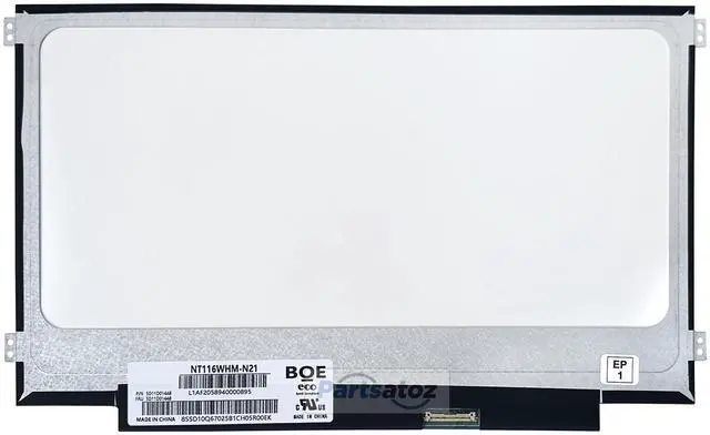 Alt view image 5 of 5 - Rinbers N116BGE-EA2 REV.C1 REV.C2 E32 NT116WHM-N21 N42 B116XTN02.3 02.5 11.6" 1366x768 HD NT LED LCD Screen Display eDP 30Pin for Lenovo Chromebook N21 N22 N23 11e Ideapad 100S 100e Gen 1 2 3 4 Series