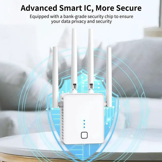 Alt view image 5 of 5 - nonser WiFi Extender, 2024 Fastest WiFi Booster 1200Mbps Dual Band (5GHz/2.4GHz) WiFi Extenders Signal Booster for Home, WiFi Repeater with Ethernet Port Covers up to 10000sq. ft and 55 Devices