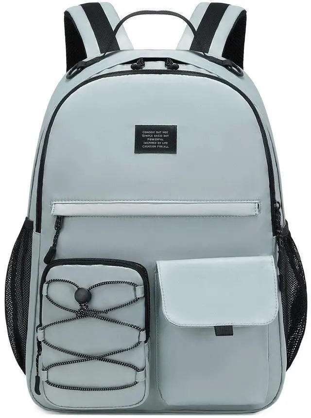 Main image of Lohol Fashion Backpack with Anti Theft Pocket, Water Resistant Travel Daypack for Teen Girls & Boys (Smoky Grey)