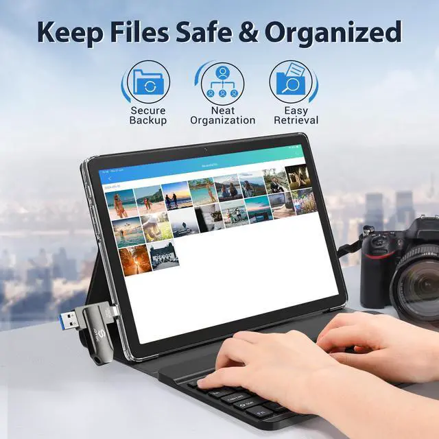 Alt view image 5 of 5 - 256GB Auto-Photo-Stick-Backup-for-iPhone/iPad/Android/PC Secure Backup USB Flash Drive Photo-Finder-Stick-iPhone-Picture-Saver Photo-Vault-iPhone-Memory Android-Photo-Storage-Stick iPad-Backup-Drive