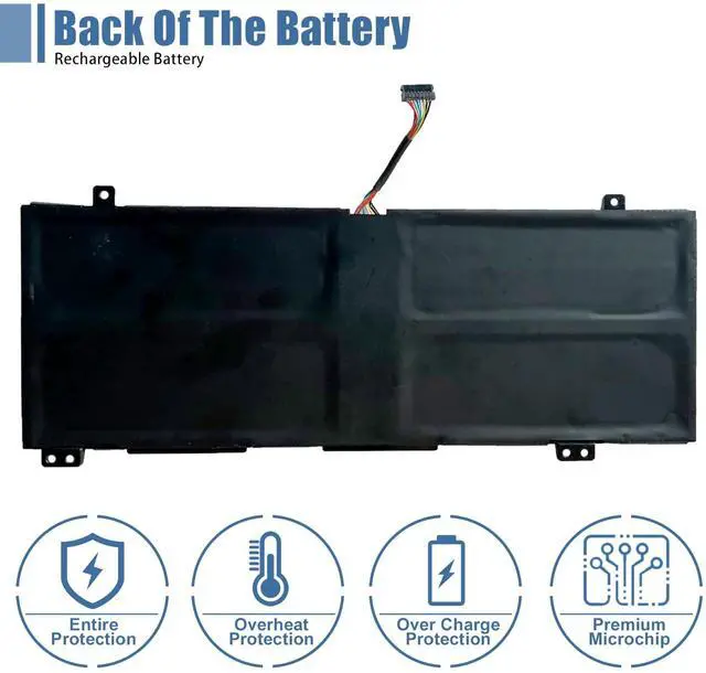 Alt view image 4 of 5 - VANPIR L18C4PF3 Laptop Battery 15.36V 45Wh 2865mAh Compatible with Lenovo ideapad C340-14API C340-14IML C340-14IWL S540-14API S540-14IML S540-14IWL Flex-14IML Series L18M4PF3 L18M4PF4 L18C4PF4