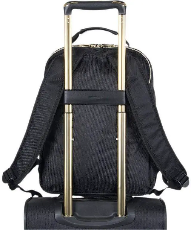 Alt view image 5 of 5 - Kenneth Cole REACTION Women's Chelsea Chevron 15" Laptop and Tablet Backpack, Black