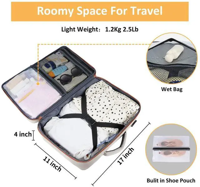 Alt view image 4 of 5 - Taygeer Backpack for Women, College Backpack with Laptop Compartment & Shoe Pouch, 35l Travel Laptop Mochila Carry On Luggage, Airline Approved Personal Item Bag For Weekender Gym Hiking, Khaki White