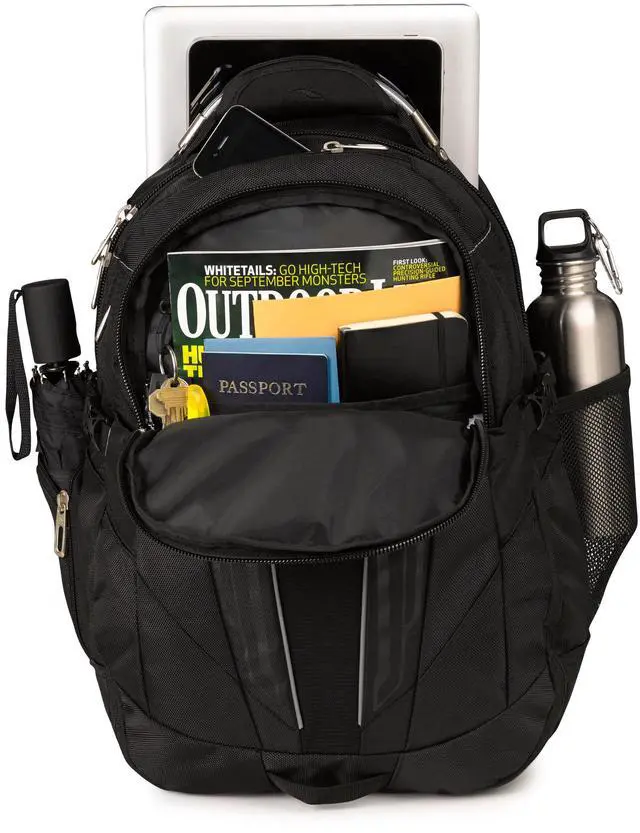 Alt view image 3 of 5 - High Sierra XBT - Business Laptop Backpack, Black, One Size