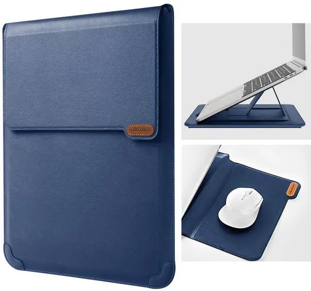 Main image of Nillkin Laptop Sleeve 15.6 inch,MacBook Air Sleeve Case with Laptop Stand and Mouse Pad,2 Stand Modes,Slim Protective Cover for MacBook Air M4,Air 15/Pro 16,HP/Dell/Asus 15-15.6 Inch Notebook,Blue