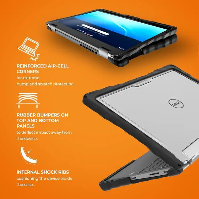 Alt view image 5 of 5 - Gumdrop Droptech Hard Shell Laptop Case ONLY Compatible with Dell Latitude 3340 | 3350 13-inch (2-in-1) Rugged Plus Drop Tested Reliable Computer Protection for Kids Student Work Personal