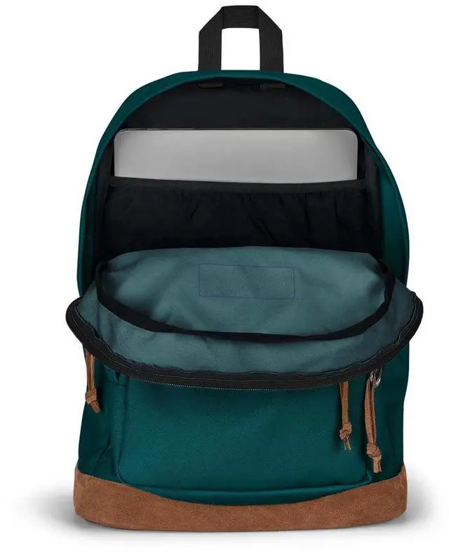 Alt view image 5 of 5 - JanSport Right Pack Backpack - Durable Daypack with Padded 15" Laptop Sleeve, Spacious Main Compartment & Integrated Water Bottle Pocket - Deep Juniper