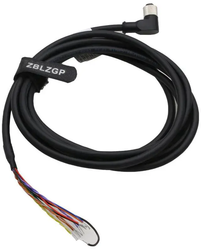 Alt view image 4 of 5 - ZBLZGP M12 A-Coded 12 Pin Male to Female Aviation Sensor Shielded Signal Cable for Cognex Camera Industrial Ethernet I/O Extension RS-232 Cable (Right Angle 12Pin Female, 3M/9.8FT)