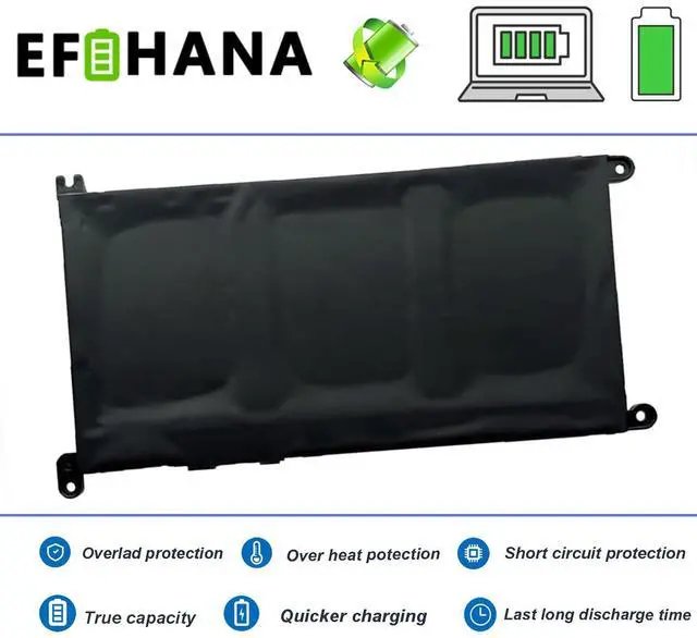 Alt view image 5 of 5 - YRDD6 1VX1H Laptop Battery Replace for Dell Inspiron 5482 5485 7586 3583 5491 5591 5481 3310 5488 2-in-1 5593 5584 3493 3593 3793 5480 3582 5581 3584 P93G001 VM732 P75F 3491 5490 11.4V 42Wh/3500mAh