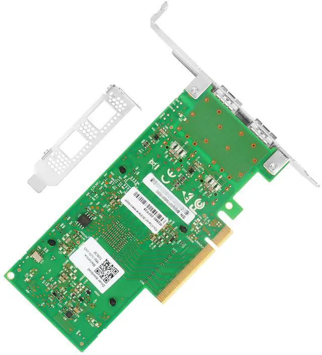 Alt view image 4 of 5 - Vogzone 25GbE NIC Card for Mellanox MCX512A-ACAT, PCIe 3.0 x8 25Gb Ethernet NIC with Mellanox ConnectX-5 En Chipset, Dual SFP28 Network Card Support RDMA