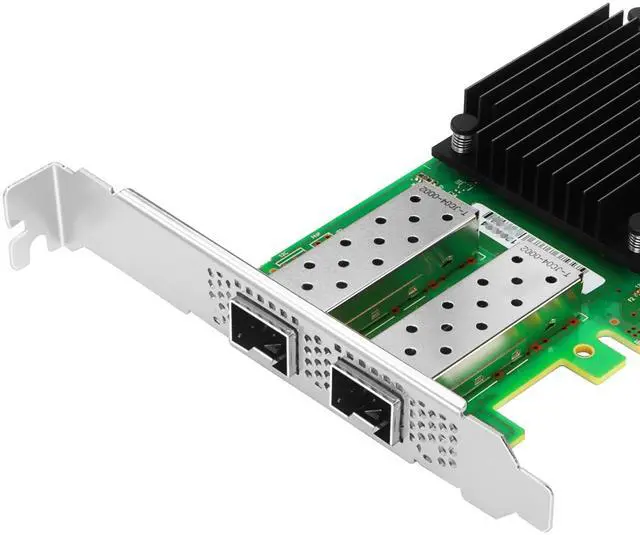 Alt view image 5 of 5 - Vogzone 25GbE NIC Card for Mellanox MCX512A-ACAT, PCIe 3.0 x8 25Gb Ethernet NIC with Mellanox ConnectX-5 En Chipset, Dual SFP28 Network Card Support RDMA