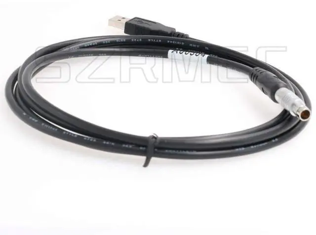Alt view image 4 of 4 - SZRMCC Fischer 5 pin Male to USB A00304 Data and Power Cable for Top-con Hiper V II Pro GB GR GPS