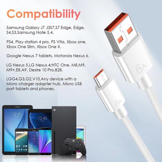 Alt view image 2 of 5 - Spofit 10-Pack Micro USB Data Cable 3.3ft, Bulk Old Android Charging Cord, USB-A to Micro USB