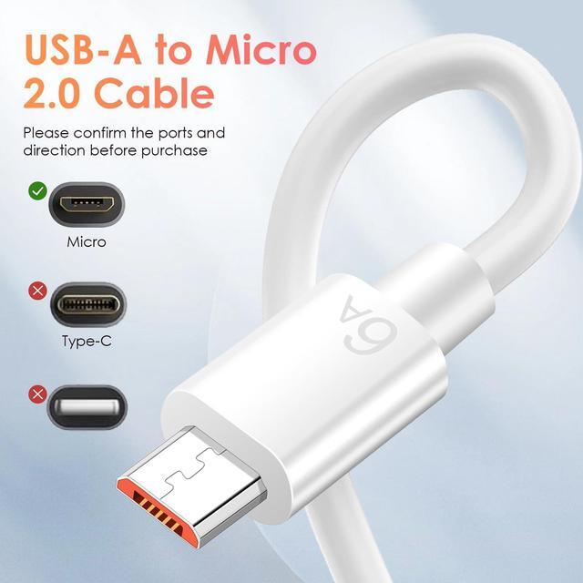 Alt view image 4 of 5 - Spofit 10-Pack Micro USB Data Cable 3.3ft, Bulk Old Android Charging Cord, USB-A to Micro USB