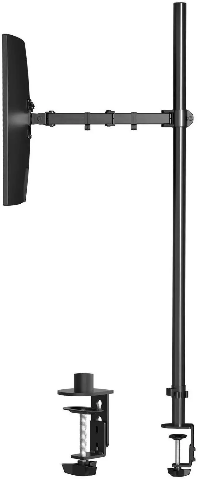 Main image of Pholiten Extra Tall Single Monitor Desk Mount Stand with 47 inch Pole for 13 to 27 inch Screens,Fully Adjustable Monitor Arm Mount for Desk, Holds up to 22lbs