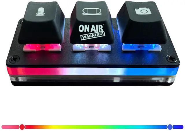 Main image of On Air Warning! Mute Button USB Microphone, Cam Control Buttons, One-Touch, Mute Button with LED Indicator, PC Mic Mute Switch, Free Software Download for Online Calls/Class/Recording Video