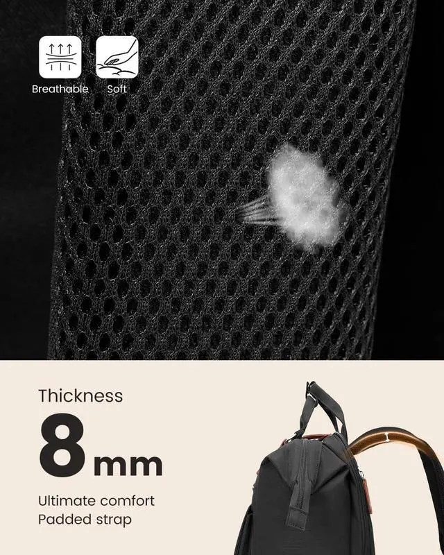 Alt view image 5 of 5 - LOVEVOOK Laptop Backpack Women, Teacher Work Backpack with Laptop Compartment, Nurse Bags Computer Backpack Purse for Women Business Travel College Laptop Bag Daypack, 15.6 Inch, Upgraded