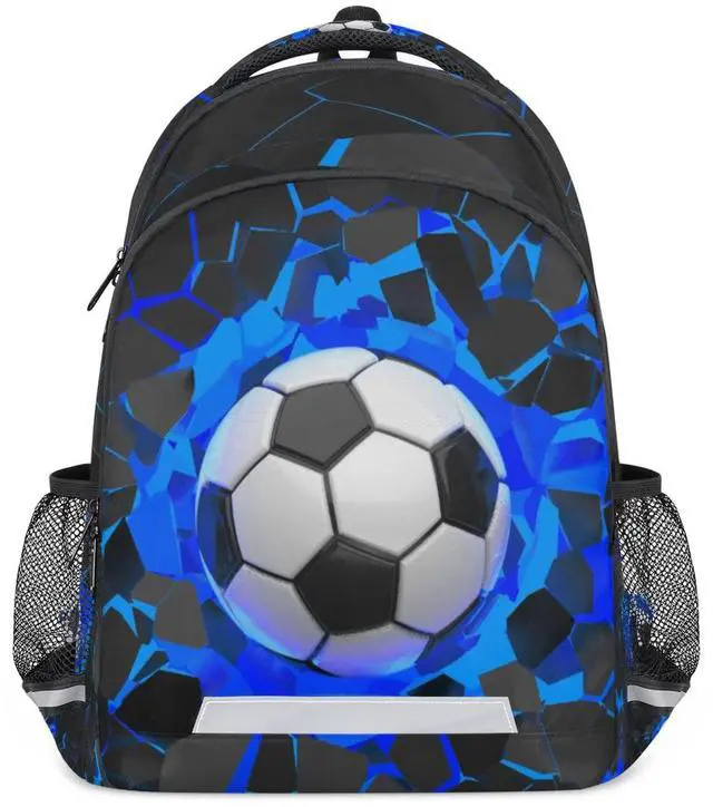 Main image of OMFUNS Sport Football Ball School Backpack for Girl Boy Teen Soccer Sport Student Bookbag for Elementary Primary Junior School Bags College Travel Daypack Laptop Backpack for Men Women