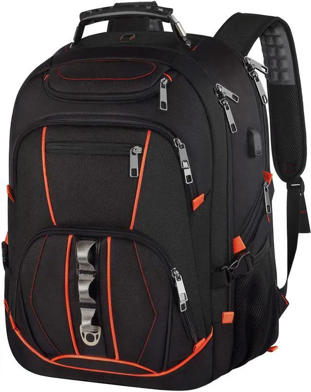 Main image of Travel Laptop Backpack,Extra Large 18.4 inch Gaming Laptop Backpacks with USB Charging Port,Big Capacity TSA Friendly RFID Anti Theft Pocket Durable College unisex Heavy Duty Computerbag