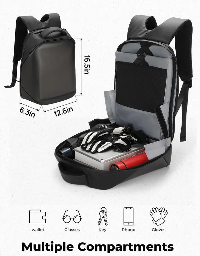 Alt view image 3 of 5 - KEMIMOTO LED Backpack Programming Backpack for Motorcycle Travel and Camping Storage Laptop Backpack