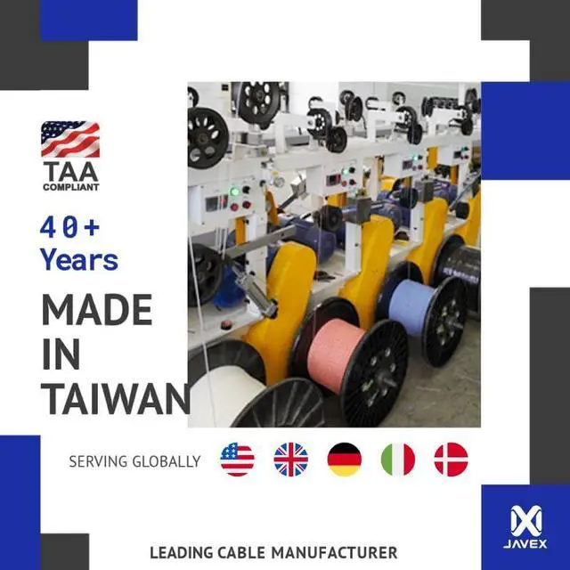 Alt view image 5 of 5 - JAVEX 23AWG CAT6 100% Shielded FTP [UL CMR Riser, for PoE++, 1000FT] Solid Bare Copper 400MHz, ETL Listed, Ethernet Cable, Blue