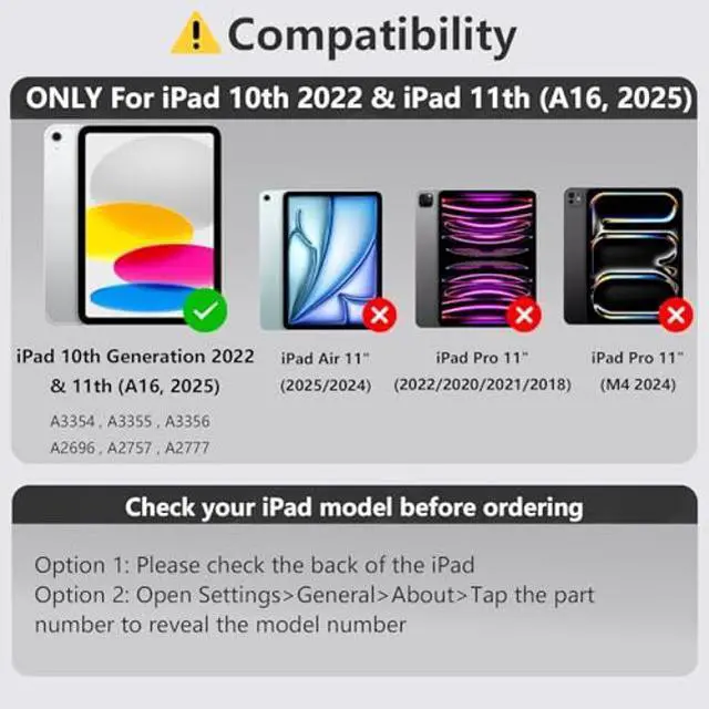 Alt view image 2 of 5 - InUnion Magic Keyboard for iPad 10th Generation 2022 & 11th (A16, 2025), Floating Magnetic Keyboard Case Built-in Multi-Touch Trackpad Compatible with iPad 10.9 Inch 10th Gen, Backlit (Black)