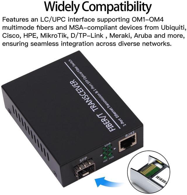 Alt view image 4 of 5 - 2Pack 10G SFP+ LC Module, 10GBase-SR Multi-Mode Ethernet Transceiver, 850nm MMF up to 400m  Compatible with Cisco, Meraki, Ubiquiti, Mikrotik, Netgear, HPE, TP-Link, Aruba and More