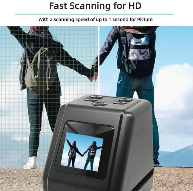 Alt view image 5 of 5 - Film Slide Scanner 22MP with 2.0in TFT IPS LCD Display Convert 135 126 110 8 mm Films Slides to Negatives Color Black White JPG Photos for Vista for Windows