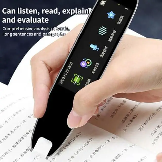 Alt view image 4 of 5 - Translation Scanning Pen, Black Scan Reader Pen Dictionary Pen Scanning, Smart Scanner Translator Device for Language Learners Read Business Travel