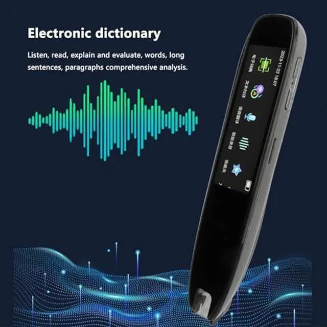 Alt view image 5 of 5 - Translation Scanning Pen, Black Scan Reader Pen Dictionary Pen Scanning, Smart Scanner Translator Device for Language Learners Read Business Travel
