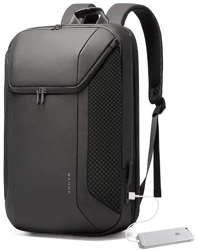 Main image of BANGE Smart Business Laptop Backpack Waterproof can fit 15.6-17.3 Inch Laptop with 3.0 USB charging port for men and women