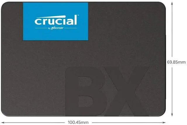 Alt view image 3 of 5 - Crucial BX500 4TB 3D NAND SATA 2.5-Inch Internal SSD, up to 540MB/s - CT4000BX500SSD1, Solid State Drive