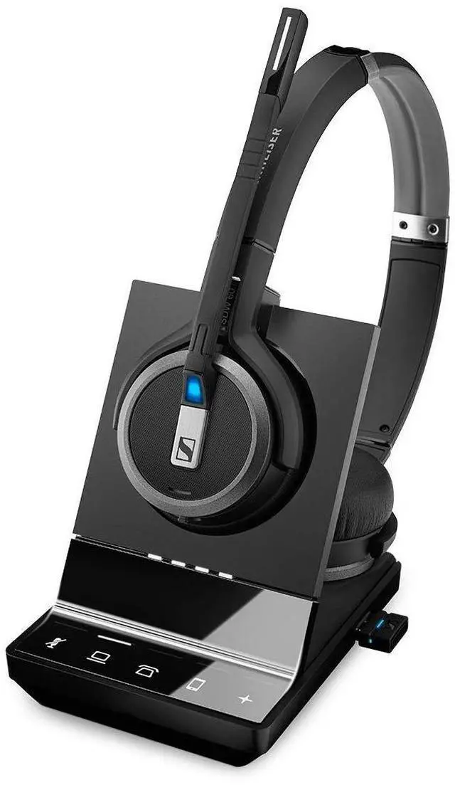 Main image of Sennheiser SDW 5066 (507024) - Double-Sided (Binaural) Wireless Dect Headset for Desk Phone Softphone/PC & Mobile Phone Connection Dual Microphone Ultra Noise Cancelling, Black