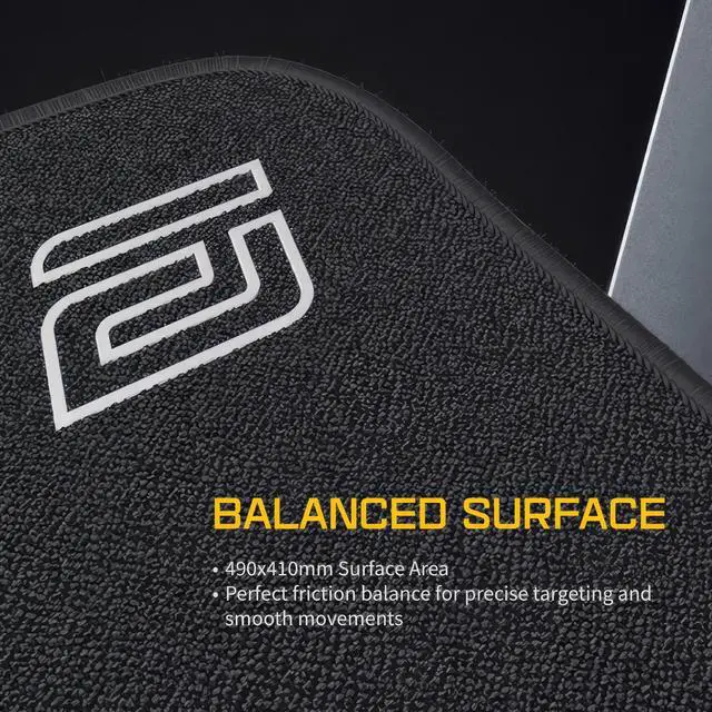 Alt view image 2 of 5 - ENDGAME GEAR EM-B Gaming Mouse Pad - 490x410mm, 3mm Thick PORON Base, Sub-Surface Stitching, Eco-Friendly Packaging