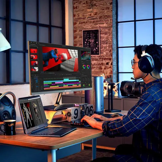 Alt view image 3 of 5 - SANSUI Monitor 24 inch 100Hz USB Type-C Computer MonitorFHD 1080P PC MonitorHDMIFreeSyncHDREarphone Jack Ergonomic Tilt for Home and Office