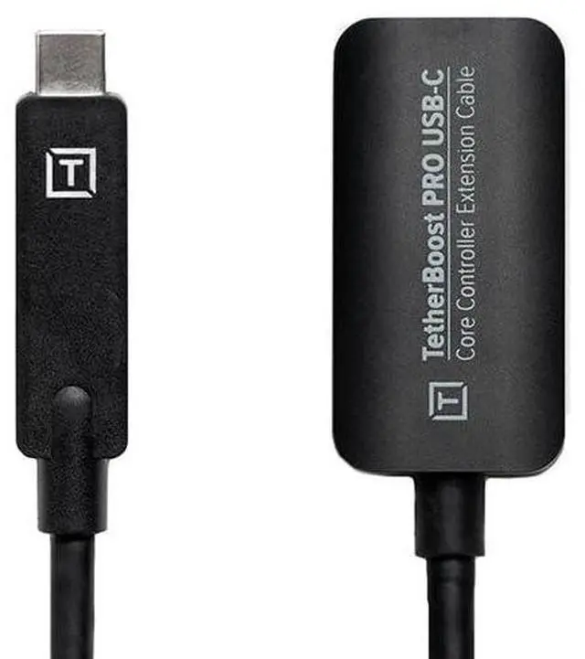 Alt view image 2 of 4 - TetherBoost Pro USB-C Core Controller Extension Cable (Non-Reflective Black)