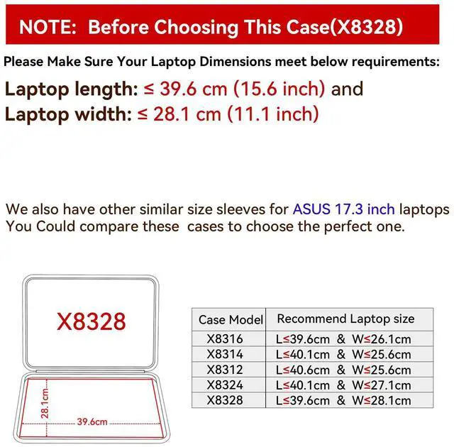 Alt view image 2 of 5 - Smatree Hard EVA Sleeve Compatible for 18inch ASUS TUF Gaming A18 2025,for 17inch ASUS ProArt StudioBook Pro 17 W700,for 17.3inch ROG Strix G17/SCAR 17 2023/2022,ROG Strix Scar 17 X3D/SE Case(X8328)