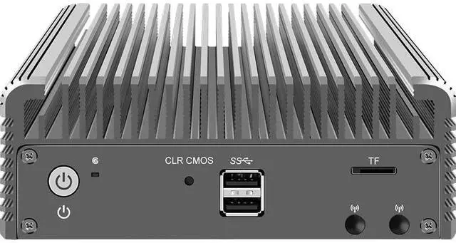 Alt view image 5 of 5 - CWWK Firewall Mini PC Intel N Series N100, DDR5 N0 RAM N0 SSD,4 x 2.5GbE i226V LAN,Micro Router Appliance,AES-NI,OPNsense