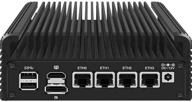 Main image of CWWK Firewall Mini PC Intel N Series N100, DDR5 N0 RAM N0 SSD,4 x 2.5GbE i226V LAN,Micro Router Appliance,AES-NI,OPNsense
